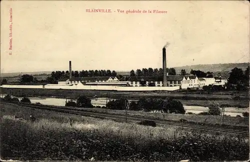 Ak Blainville-sur-l’Eau Lothringen Meurthe et Moselle, Vue générale de la Filature