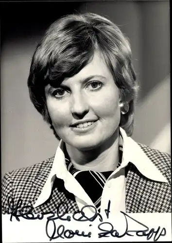 Ak Sängerin Monika Dahlberg, Portrait, Autogramm