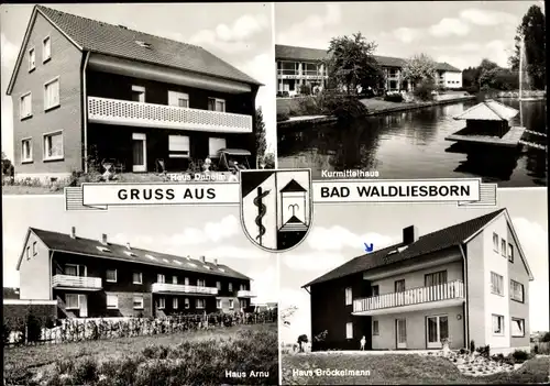 Ak Bad Waldliesborn Lippstadt in Westfalen, Kurmittelhaus, Häuser Arnu, Daheim, Bröckelmann