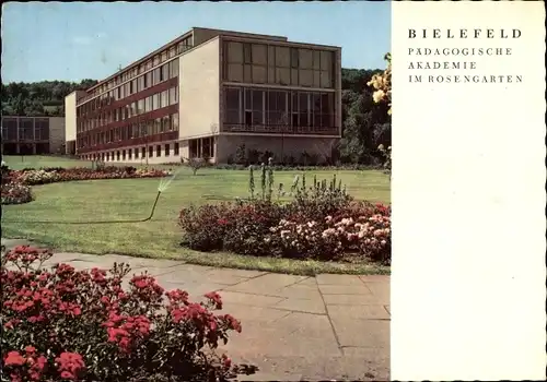 Ak Bielefeld in Nordrhein Westfalen, Pädagogische Akademie im Rosengarten