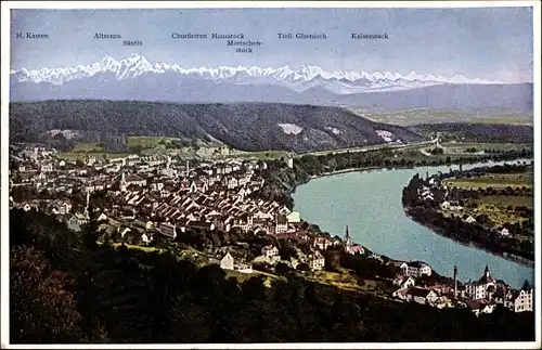 Ak Waldshut Tiengen am Hochrhein Baden Wüttemberg, Säntis, Gasthof Waldshut