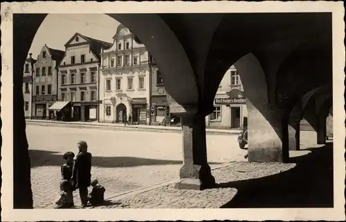 Ak Lądek Zdrój Bad Landeck Schlesien, Am Ring