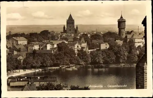 Ak Choszczno Arnswalde Ostbrandenburg, Gesamtansicht