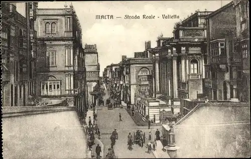 Ak Valletta Malta, Strada Reale