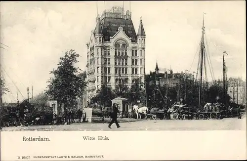 Ak Rotterdam Südholland Niederlande, Witte Huis