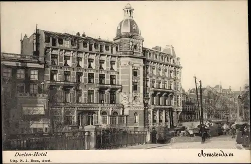 Ak Amsterdam Nordholland Niederlande, Doelen Hotel