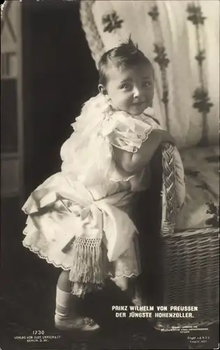 Ak Prinz Wilhelm von Preußen, Der jüngste Hohenzoller, Liersch 1730