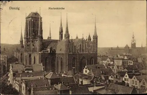 Ak Gdańsk Danzig, Marienkirche