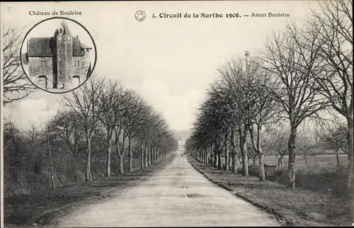 Ak Bouloire Sarthe, Circuit de la Sarthe 1906, Avant Bouloire, Le Chateau