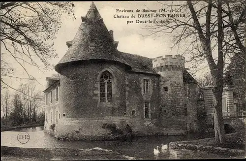 Ak Les Verchers Maine et Loire, Château de Bussy-Fontaines
