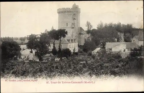 Ak Trèves-Cunault Maine et Loire, la tour de Trèves