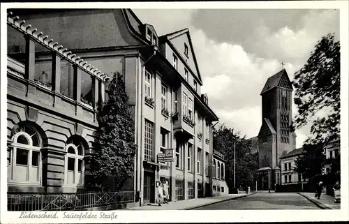 Ak Lüdenscheid im Märkischen Kreis, Sauerfelderstraße, Kirche