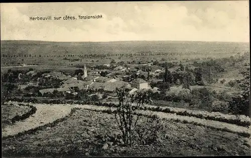 Ak Herbeuville Meuse, Totalansicht