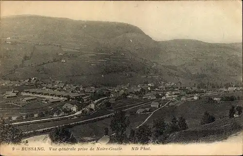 Ak Bussang Vosges, Vue generale prise de Noire Goulte