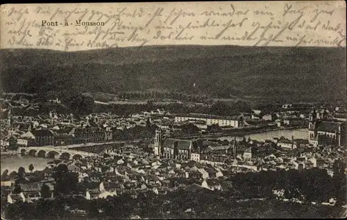 Ak Pont à Mousson Mussenbrück Lothringen Meurthe et Moselle, Panorama