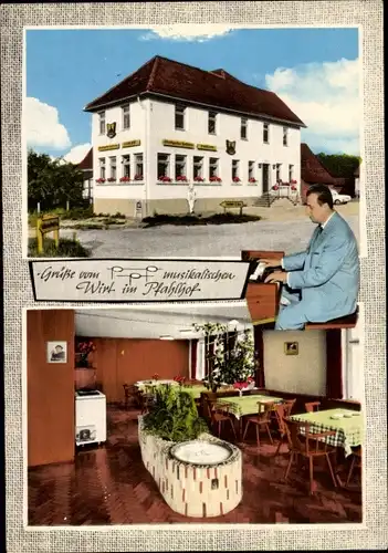 Ak Ilsfeld in Württemberg, Gaststätte Pfahlhof, Musikalischer Wirt