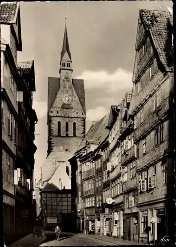 Ak Hannover in Niedersachsen, Kramerstraße mit Marktkirche