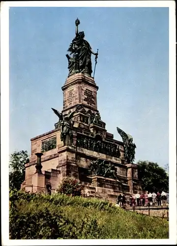 Ak Rüdesheim am Rhein, Niederwald Nationaldenkmal, Germania