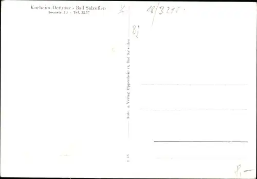 Ak Bad Salzuflen im Kreis Lippe, Kurheim Dettmar, Außenansicht