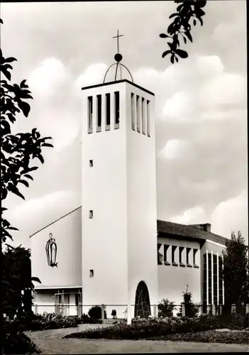 Ak Preußisch Oldendorf in Westfalen, Katholische Diasporakirche St. Raphael