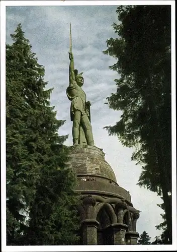 Ak Detmold in Nordrhein Westfalen, Herrmannsdenkmal im Teutoburger Wald