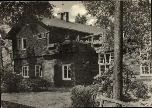 Ak Ahlhorn Großenkneten in Oldenburg, evangelisches Jugendheim, Blockhaus