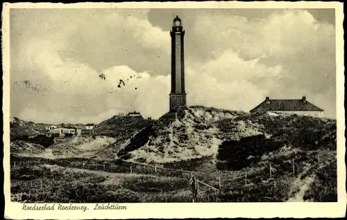 Ak Norderney in Ostfriesland, Leuchtturm