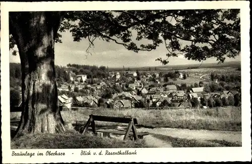 Ak Braunlage im Oberharz, Panorama von der Rosenthalbank