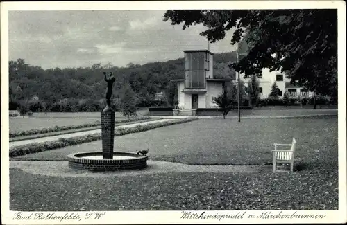 Ak Bad Rothenfelde am Teutoburger Wald, Wittekindsprudel, Märchenbrunnen