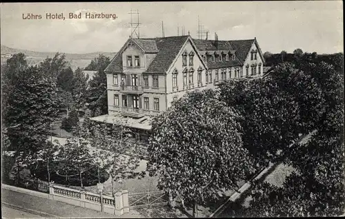 Ak Bad Harzburg Harz, Hotel Löhr mit Park