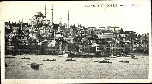 Ak Konstantinopel Istanbul Türkei, Sainte Sophie, Bosphore