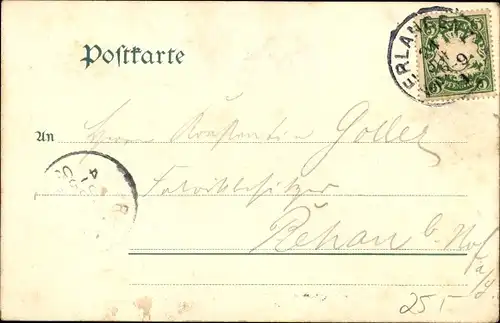 Studentika Ak Rathsberg Marloffstein in Mittelfranken Bayern, Corpshaus der Baruthia, Aussichtsturm