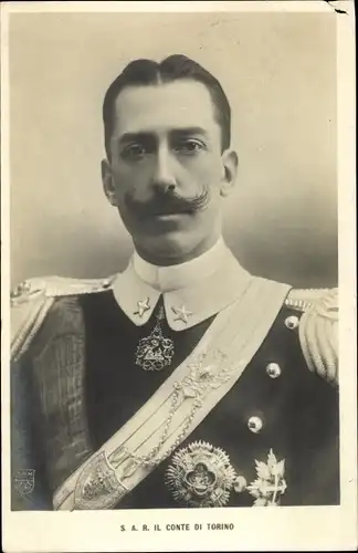 Ak Il Conte di Torino, Vittorio Emanuele di Savoia-Aosta, Adel Italien