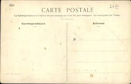 Ak Circuit de la Seine Inferieure 1905, Grand Prix de l'ACF, Barillet sur voiture Brasier