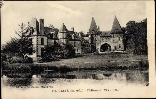 Ak Gesté Maine et Loire, Château du Plessis