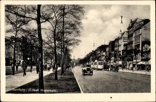 Ak Hamburg Mitte St. Pauli, Reeperbahn