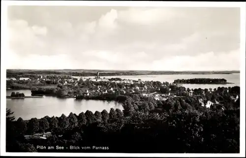 Ak Plön am See Holstein, Blick vom Parnass