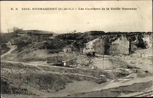 Ak Hydrequent Pas de Calais, Les Carrieres de la Vallee Heureuse