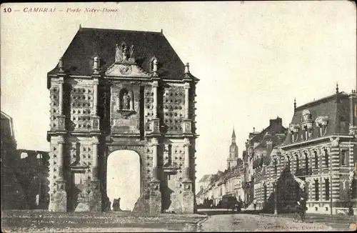 Ak Cambrai Nord, Porte Notre Dame