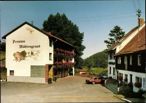 Ak Oberweißenbrunn Bischofsheim an der Rhön, Gasthof Pension Zum Mühlengrund