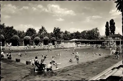 Ak Castrop Rauxel im Ruhrgebiet, Badeanstalt, Freibad