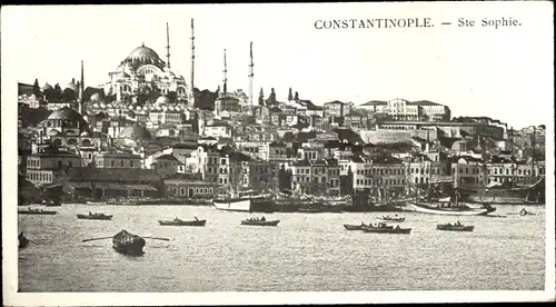 Ak Konstantinopel Istanbul Türkei, Sainte Sophie, Bosphore