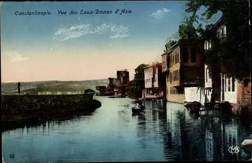 Ak Konstantinopel Istanbul Türkei, Vue des Eaux Douces d'Asie