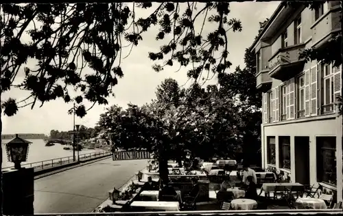 Ak Nierstein am Rhein, Rheinhotel, Weinhaus