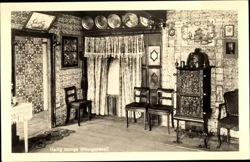 Ak Hallig Hooge in Nordfriesland, Königspesel