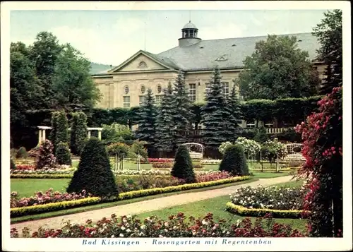 Ak Bad Kissingen Unterfranken Bayern, Rosengarten, Regentenbau