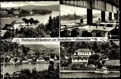 Ak Oberwinter am Rhein Remagen, Vollmers Fischerhaus am Unkelstein