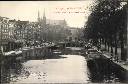 Ak Amsterdam Nordholland Niederlande, Singel