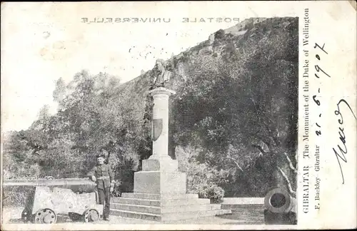 Ak Gibraltar, The Monument of the Duke of Wellington