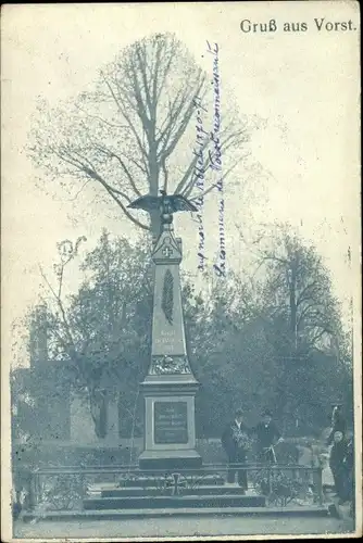 Ak Vorst Tönisvorst am Niederrhein, Kriegerdenkmal